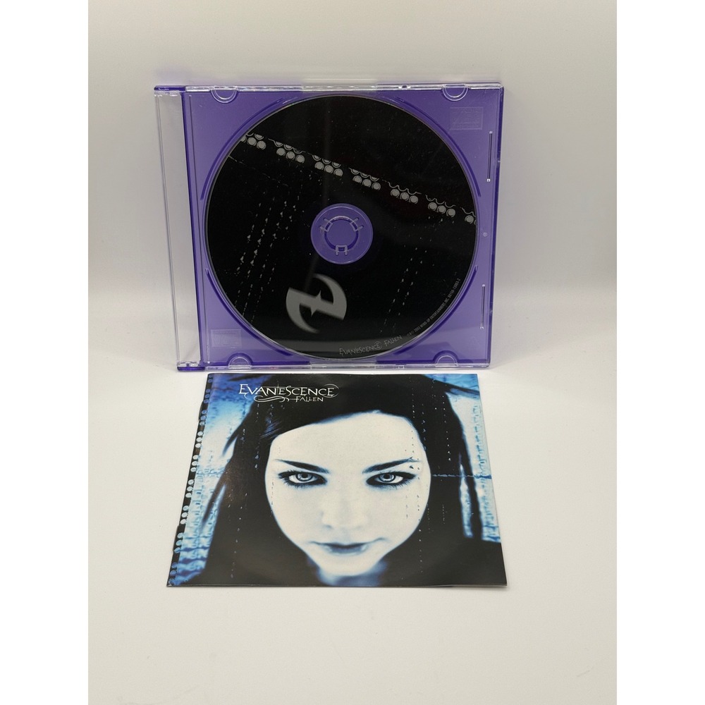 Evanescence Fallen CD 2003 Debut Album Bring Me To Life Purple Jewel Case
